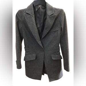 Gray, Suit Style Peacoat, Size S